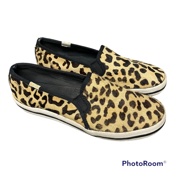 Keds + Kate Spade Shoes - Keds + Kate Spade | size 5 New York Double Decker Leopard Printed Calf Hair Pony